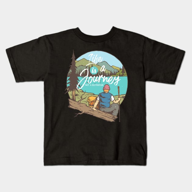 the journey Kids T-Shirt by silent_warrior